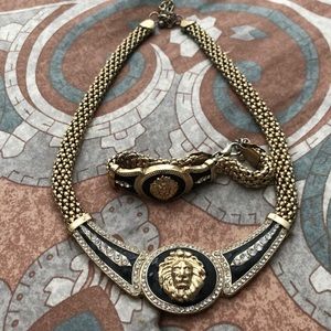 Lion medallion and bracelet